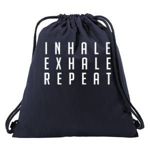 Inhale Exhale Repeameaningful Gift Yoga Meditation Gift Drawstring Bag