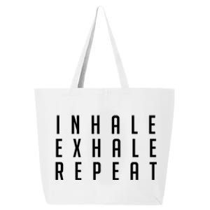 Inhale Exhale Repeameaningful Gift Yoga Meditation Gift 25L Jumbo Tote