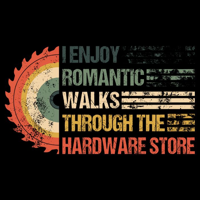 I Enjoy Romantic Walks Through The Hardware Store Carpentry  Drawstring Bag
