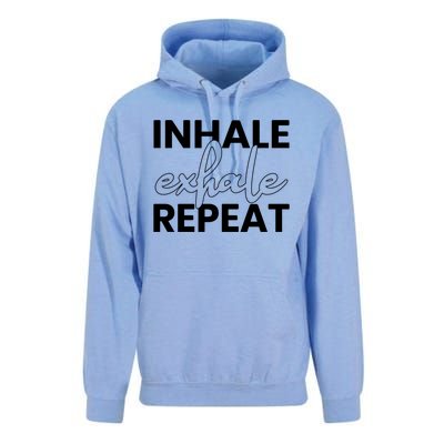 Inhale Exhale Repeat Yoga Spiritual Meditation Savasana Great Gift Unisex Surf Hoodie