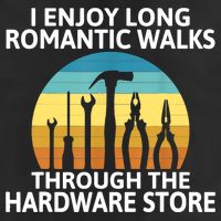 I Enjoy Romantic Walks Through The Hardware Store Craftsman Microfiber Hand Towel
