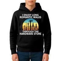 I Enjoy Romantic Walks Through The Hardware Store Craftsman Kids Hoodie