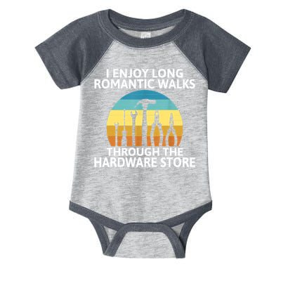 I Enjoy Romantic Walks Through The Hardware Store Craftsman Infant Baby Jersey Bodysuit