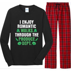 I Enjoy Rotic Walks Through The Produce Dept Veganism Gift Long Sleeve Pajama Set