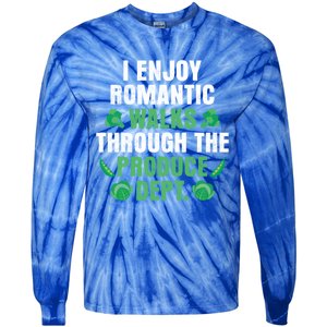 I Enjoy Rotic Walks Through The Produce Dept Veganism Gift Tie-Dye Long Sleeve Shirt