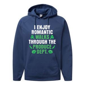 I Enjoy Rotic Walks Through The Produce Dept Veganism Gift Performance Fleece Hoodie