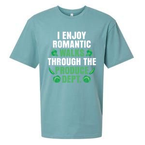 I Enjoy Rotic Walks Through The Produce Dept Veganism Gift Sueded Cloud Jersey T-Shirt