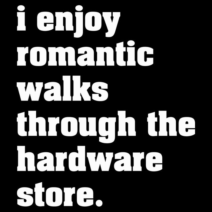 I Enjoy Romantic Walks Through The Hardware Store Full-Length Apron With Pockets