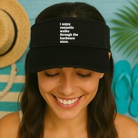 I Enjoy Romantic Walks Through The Hardware Store Valucap Bio-Washed Visor