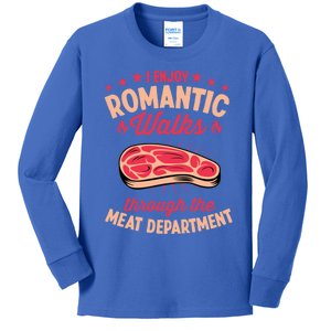 I Enjoy Rotic Walks Through The Meat Departt Gift Kids Long Sleeve Shirt