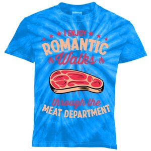 I Enjoy Rotic Walks Through The Meat Departt Gift Kids Tie-Dye T-Shirt