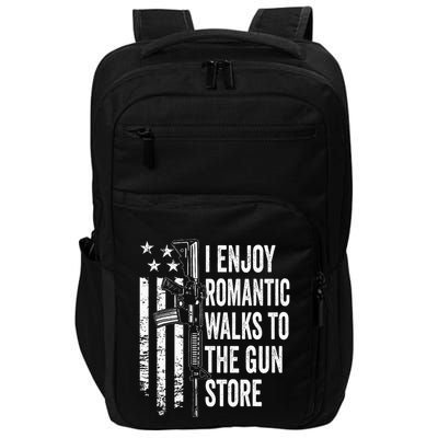 I Enjoy Romantic Walks To The Gun Store Pro Gun Owner Rights Impact Tech Backpack