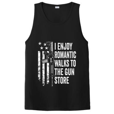 I Enjoy Romantic Walks To The Gun Store Pro Gun Owner Rights PosiCharge Competitor Tank