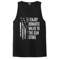 I Enjoy Romantic Walks To The Gun Store Pro Gun Owner Rights PosiCharge Competitor Tank