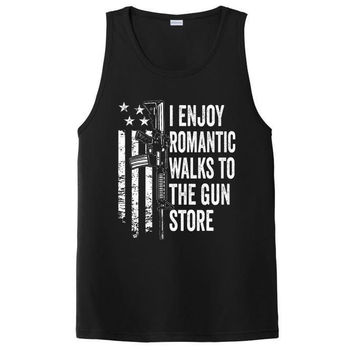 I Enjoy Romantic Walks To The Gun Store Pro Gun Owner Rights PosiCharge Competitor Tank