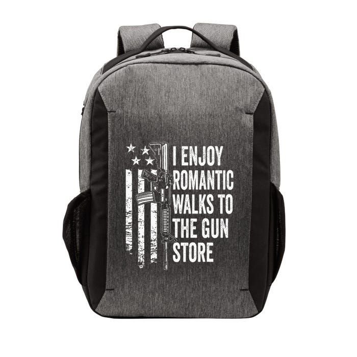 I Enjoy Romantic Walks To The Gun Store Pro Gun Owner Rights Vector Backpack