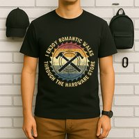 I Enjoy Romantic Walks Handyman Hardware Store Tools T-Shirt