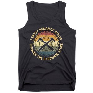 I Enjoy Romantic Walks Handyman Hardware Store Tools Tank Top