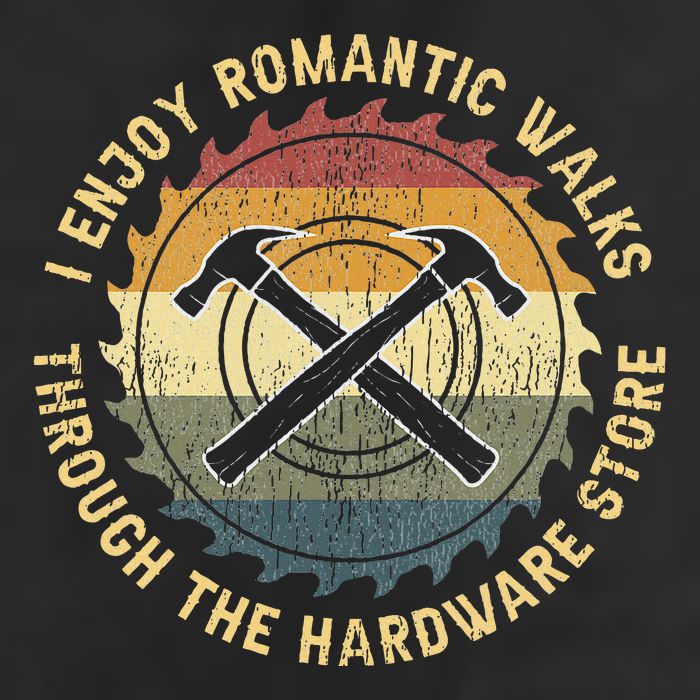 I Enjoy Romantic Walks Handyman Hardware Store Tools Golf Towel
