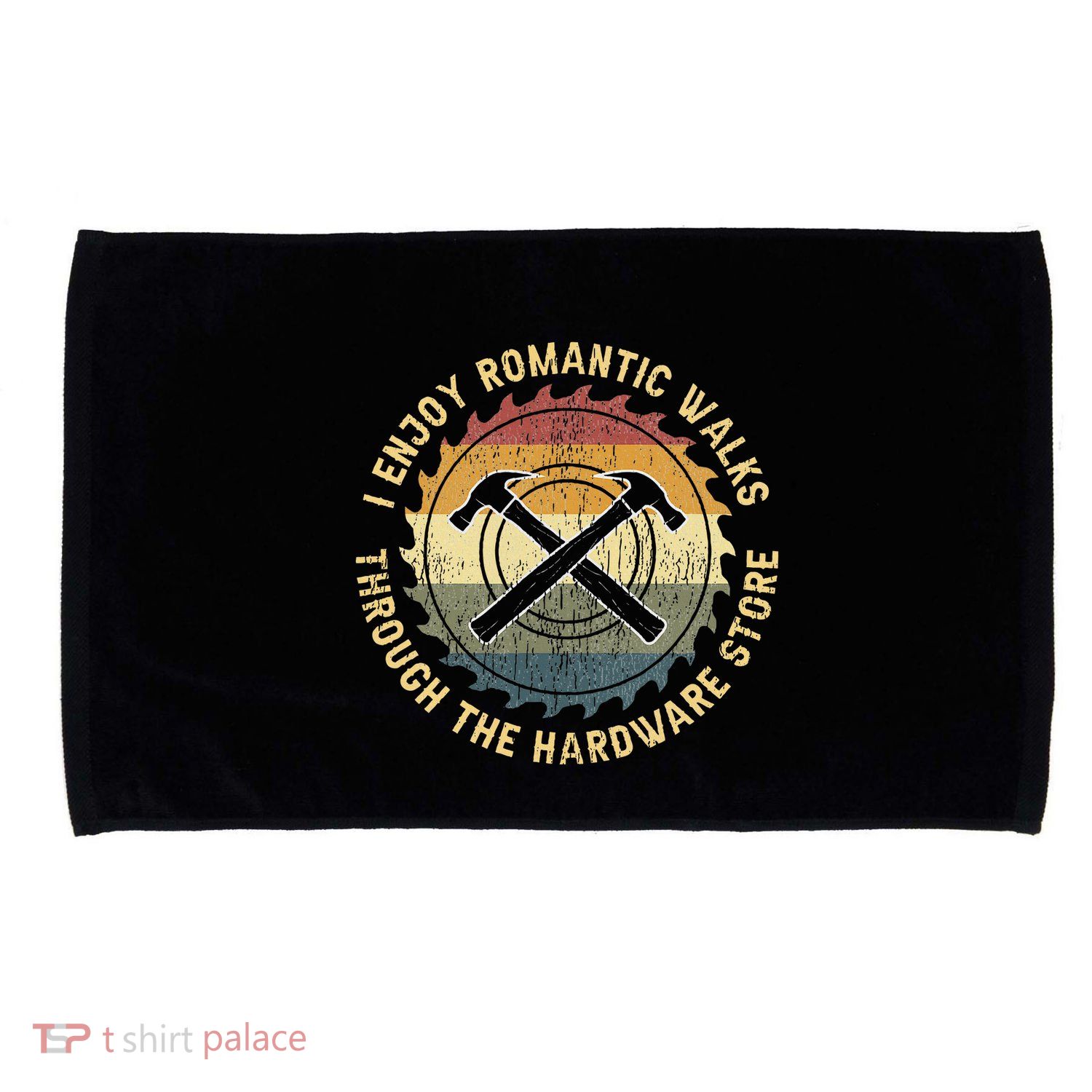 I Enjoy Romantic Walks Handyman Hardware Store Tools Microfiber Hand Towel