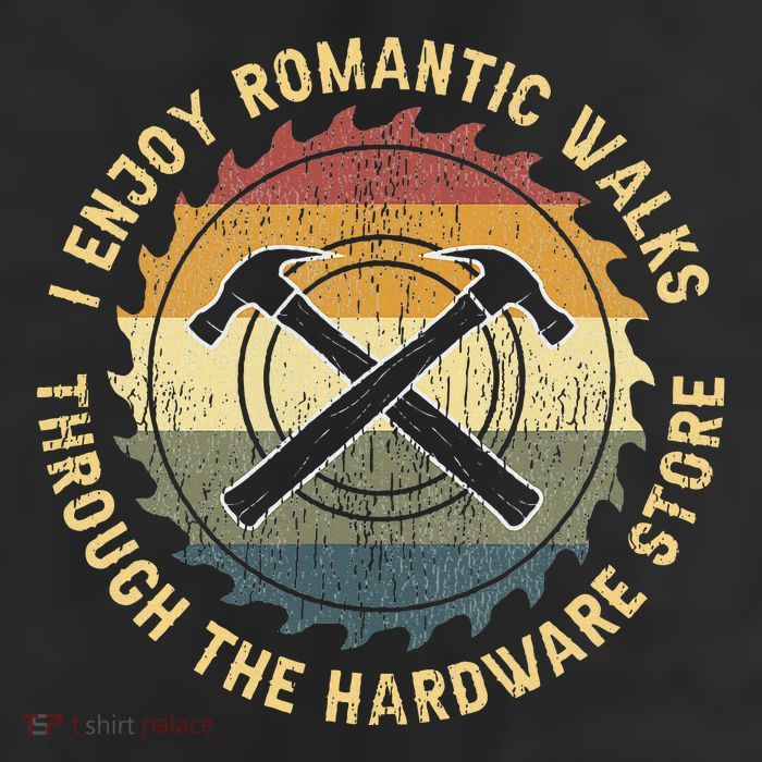I Enjoy Romantic Walks Handyman Hardware Store Tools Microfiber Hand Towel