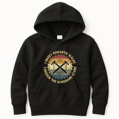 I Enjoy Romantic Walks Handyman Hardware Store Tools Kids Hoodie