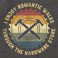 I Enjoy Romantic Walks Handyman Hardware Store Tools Vector Backpack