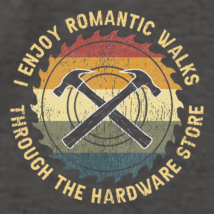 I Enjoy Romantic Walks Handyman Hardware Store Tools Vector Backpack