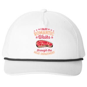 I Enjoy Rotic Walks Through The Meat Departt Funny Gift Snapback Five-Panel Rope Hat