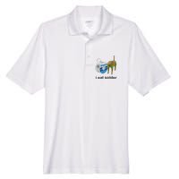 I Eat Solder Cursed Cat Meme Funny Costume Men's Origin Performance Pique Polo