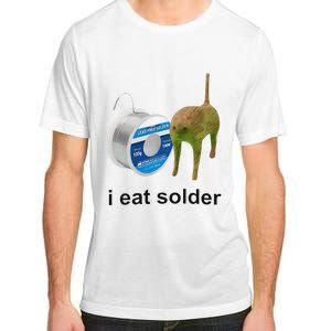 I Eat Solder Cursed Cat Meme Funny Costume Adult ChromaSoft Performance T-Shirt