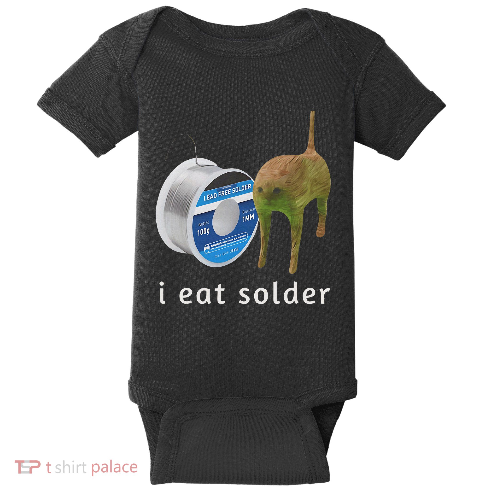 I Eat Solder Costume S Baby Bodysuit