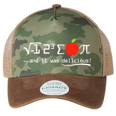 I Eight Sum Pi I Ate Some Pie And It Was Delicious Pi Day Legacy Tie Dye Trucker Hat
