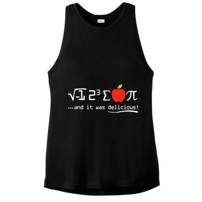 I Eight Sum Pi I Ate Some Pie And It Was Delicious Pi Day Ladies PosiCharge Tri-Blend Wicking Tank