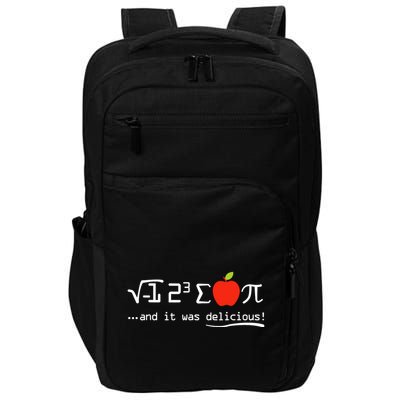 I Eight Sum Pi I Ate Some Pie And It Was Delicious Pi Day Impact Tech Backpack