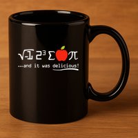 I Eight Sum Pi I Ate Some Pie And It Was Delicious Pi Day 11oz C Handle Ceramic Mug