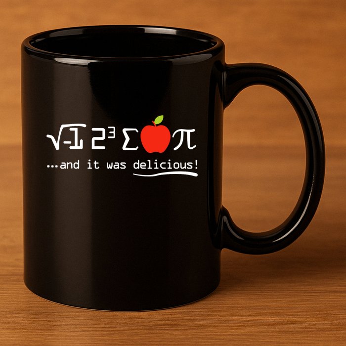 I Eight Sum Pi I Ate Some Pie And It Was Delicious Pi Day 11oz C Handle Ceramic Mug