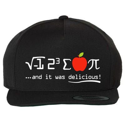 I Eight Sum Pi I Ate Some Pie And It Was Delicious Pi Day Wool Snapback Cap
