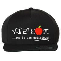I Eight Sum Pi I Ate Some Pie And It Was Delicious Pi Day Wool Snapback Cap