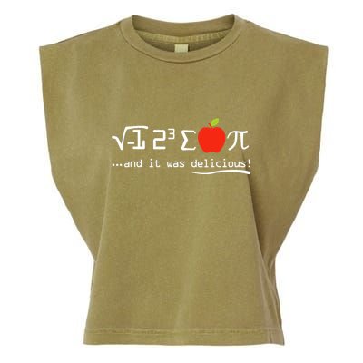 I Eight Sum Pi I Ate Some Pie And It Was Delicious Pi Day Garment-Dyed Women's Muscle Tee