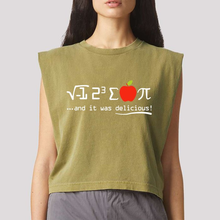 I Eight Sum Pi I Ate Some Pie And It Was Delicious Pi Day Garment-Dyed Women's Muscle Tee