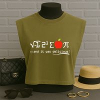I Eight Sum Pi I Ate Some Pie And It Was Delicious Pi Day Garment-Dyed Women's Muscle Tee