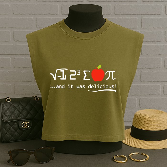 I Eight Sum Pi I Ate Some Pie And It Was Delicious Pi Day Garment-Dyed Women's Muscle Tee
