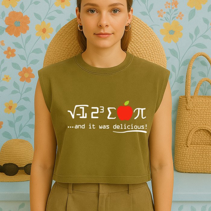 I Eight Sum Pi I Ate Some Pie And It Was Delicious Pi Day Garment-Dyed Women's Muscle Tee
