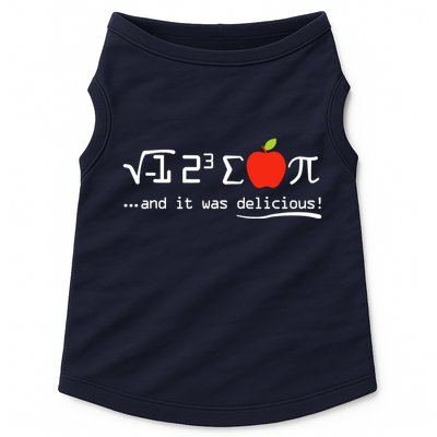 I Eight Sum Pi I Ate Some Pie And It Was Delicious Pi Day Doggie Tank
