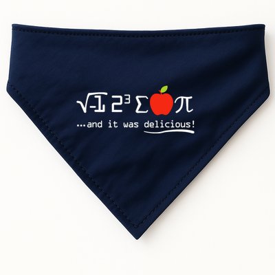 I Eight Sum Pi I Ate Some Pie And It Was Delicious Pi Day USA-Made Doggie Bandana