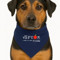 I Eight Sum Pi I Ate Some Pie And It Was Delicious Pi Day USA-Made Doggie Bandana