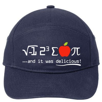 I Eight Sum Pi I Ate Some Pie And It Was Delicious Pi Day 7-Panel Snapback Hat