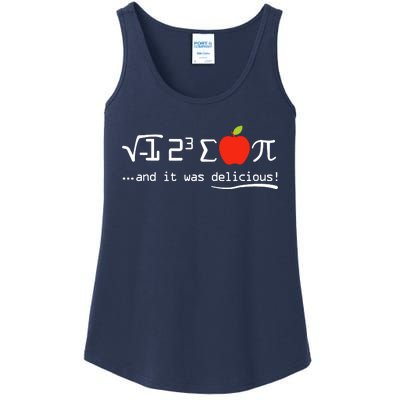 I Eight Sum Pi I Ate Some Pie And It Was Delicious Pi Day Ladies Essential Tank