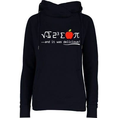 I Eight Sum Pi I Ate Some Pie And It Was Delicious Pi Day Womens Funnel Neck Pullover Hood
